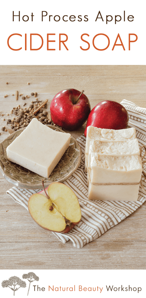 How to make hot process apple cider soap - a sweetly scented spiced soap recipe perfect for the crock pot