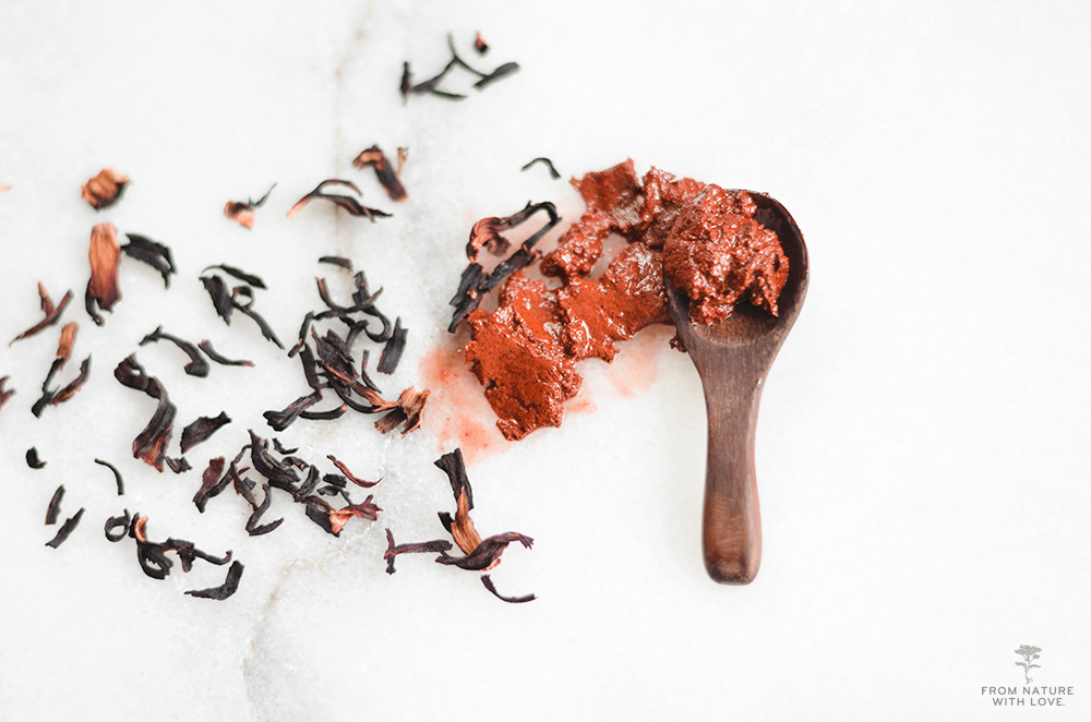 Make Your Own Hibiscus Honey Clay Facial Scrub